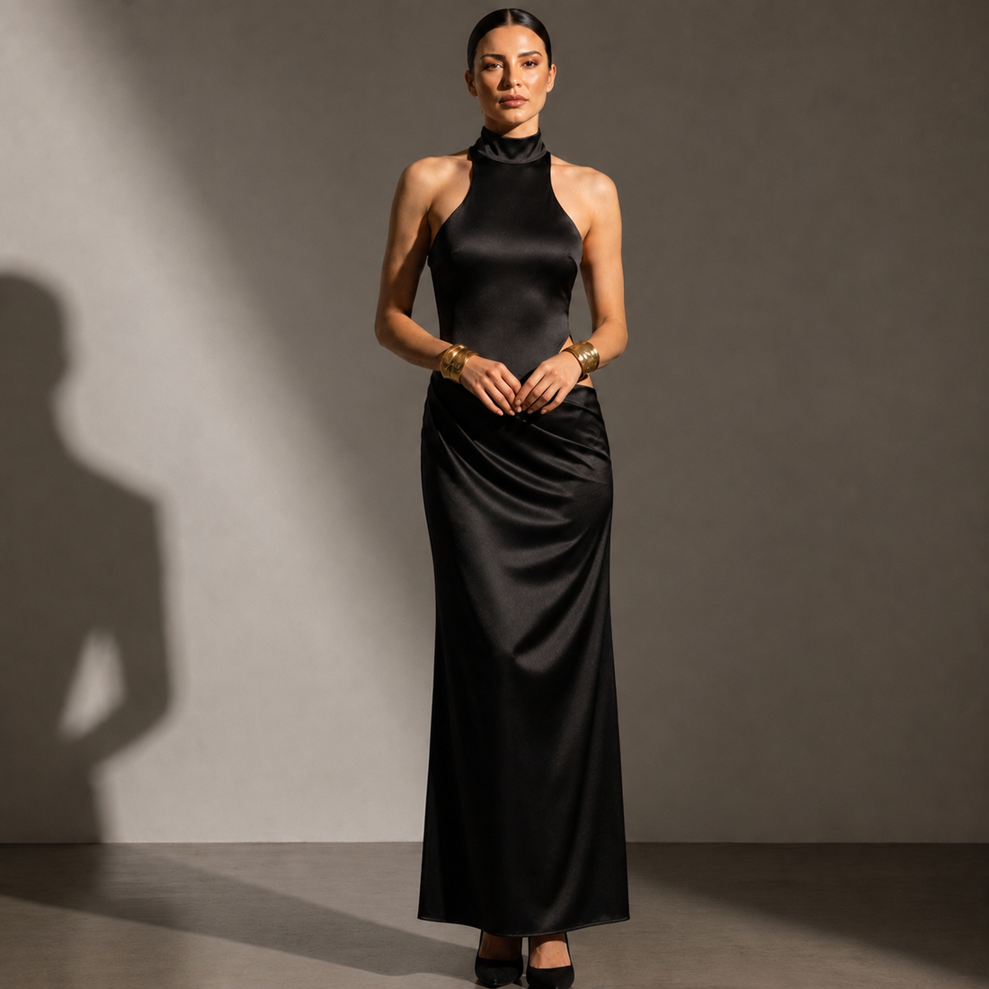 The Alessia Satin Dress